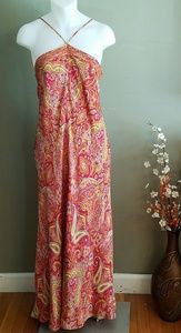 Talbots silk halter maxi dress. Never did wear it.